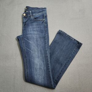 WHBM Women 2 Dark Wash Low Rise Bootcut Jeans